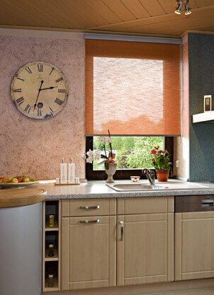 Fenster Rollo in orange Fenster Rollo in orange