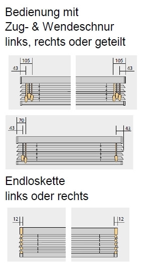 Bedienung von Rollos und Co. wählen