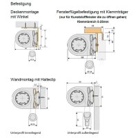 Doppelrollo mit Seitenzug 46.024.21 - weiß meliert mit breiten Streifen