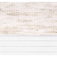 Doppelrollo mit Kassette 46.024.21 - weiß meliert mit breiten Streifen