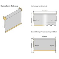 Basisrollos 40.039. blickdicht in 10 Farben