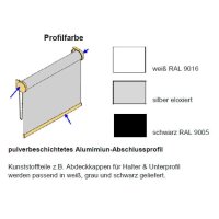 Basisrollos 41.124. blickdicht in 7 Farben - Rückseite weiß