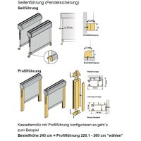 Kassettenrollos 40.039. blickdicht in 10 Farben