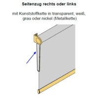 Rollo 41.124. blickdicht in 7 Farben - Rückseite weiß