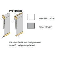 Rollo 41.124. blickdicht in 7 Farben - Rückseite weiß