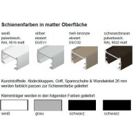 Fensterplissees 31.076. - F1 blickdicht in 4 Farben gestreift