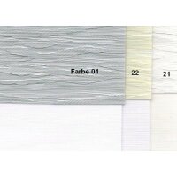 Doppelrollo mit Seitenzug 48.275. - in 3 Farben mit breiten Streifen