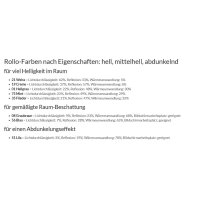 Doppelrollo mit Kassette 45.001. - in 8 Farben mit breiten Streifen