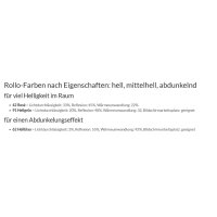Doppelrollo mit Kassette 45.207. - in 3 Farben mit breiten Streifen