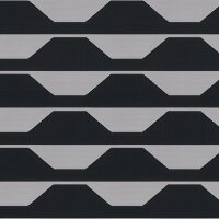 Doppelrollo mit Kassette 50.298. - in 2 Farben mit Trapezmuster
