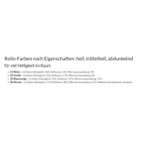 Doppelrollo mit Kassette 50.301. - in 4 Farben mit Blumenmuster