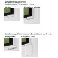 Fensterplissees 31.012. - VS2 transparent in 2 Farben