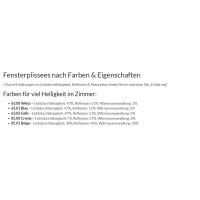 Fensterplissees 31.7 - VS2 blickdicht in 5 Farben
