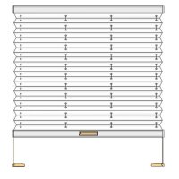 Fensterplissees 30.044. - VS1 transparent in 7 Farben