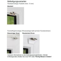 Fensterplissees 31.012. - VS1 transparent in 2 Farben