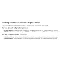 Wabenplissees 32.767. - VS1 blickdicht in 4 Farben