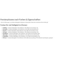 Dachfenster Plissees Comfort ungenormt 30.044. - transparent in 8 Farben