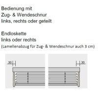 Holzjalousie 50.20. - 50 mm in 3 Farben