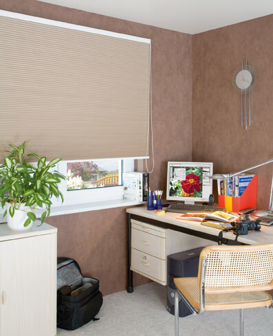 Wabenplissees auch für große Fenster